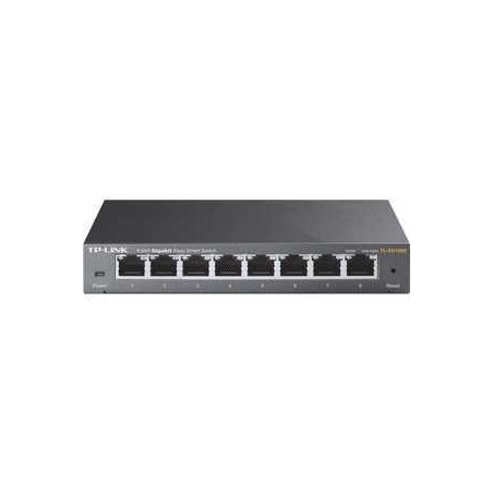 TP-Link TL-SG108E Administreret L2 Gigabit Ethernet (10/100/1000) Sort